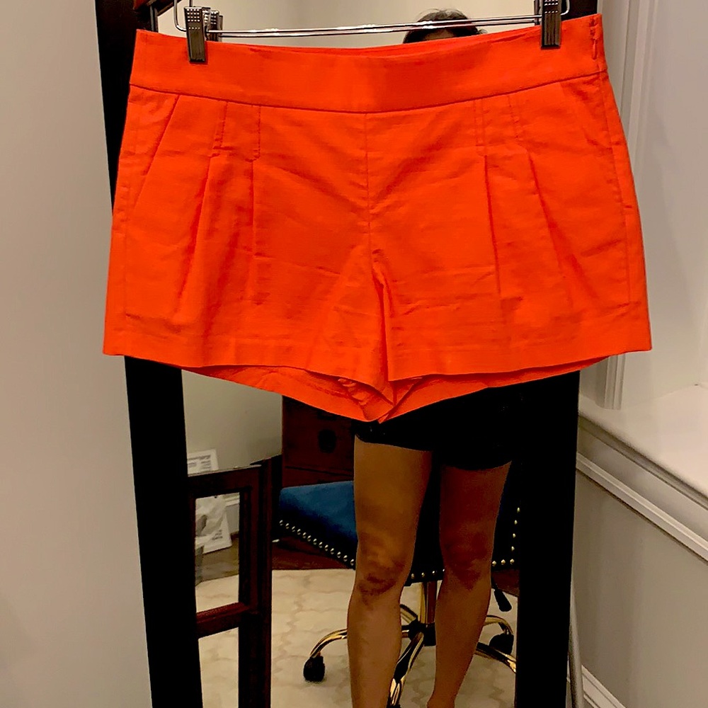 JCrew Textured Pink Pleated Shorts